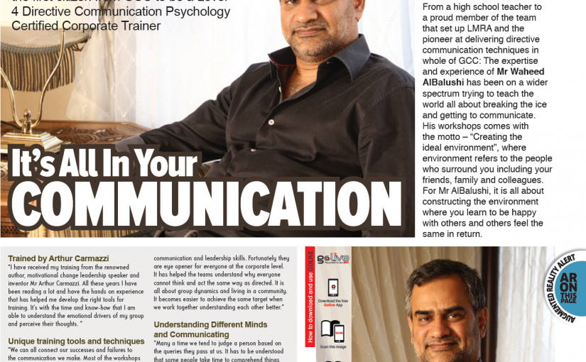 IT’S ALL IN YOUR COMMUNICATION – Interview